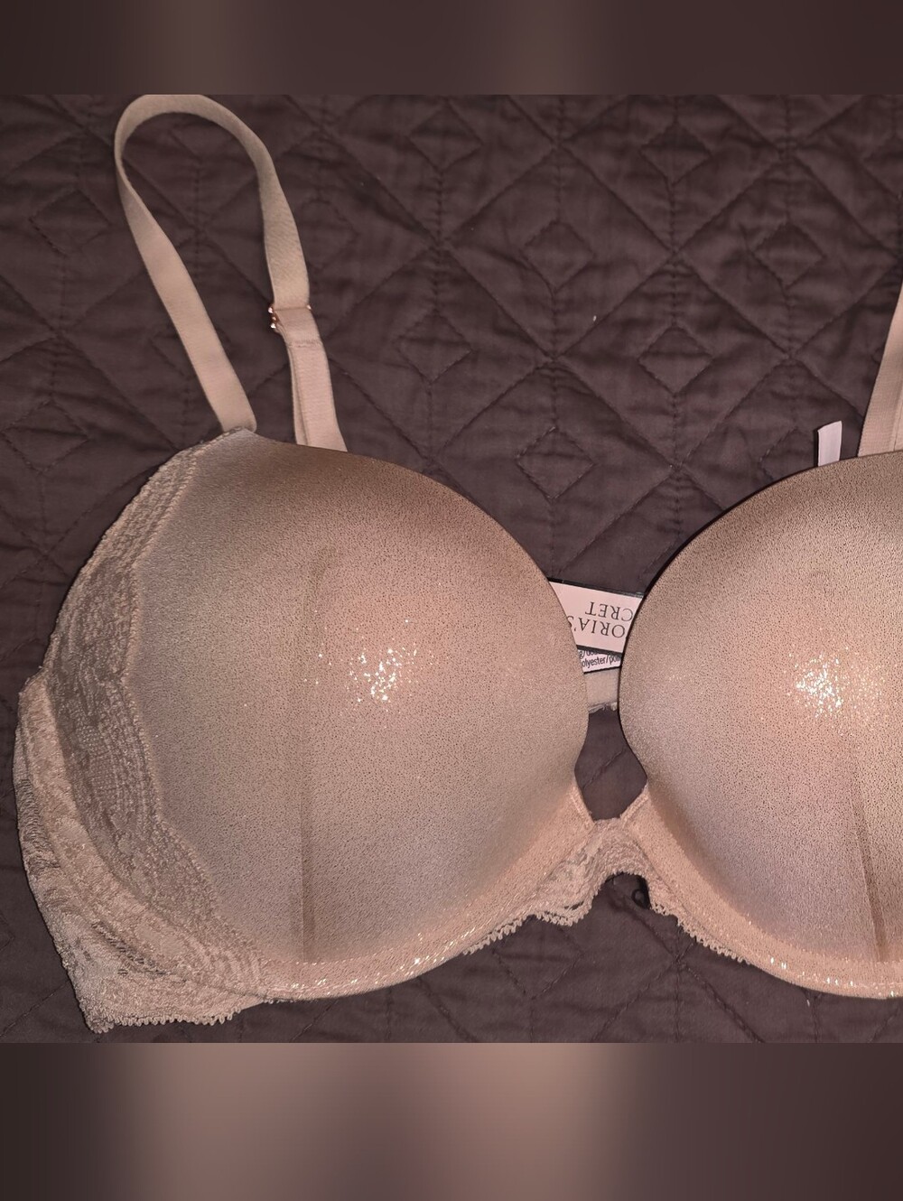 NWT Victoria's Secret Shimmery Light Pink Push-Up Bra